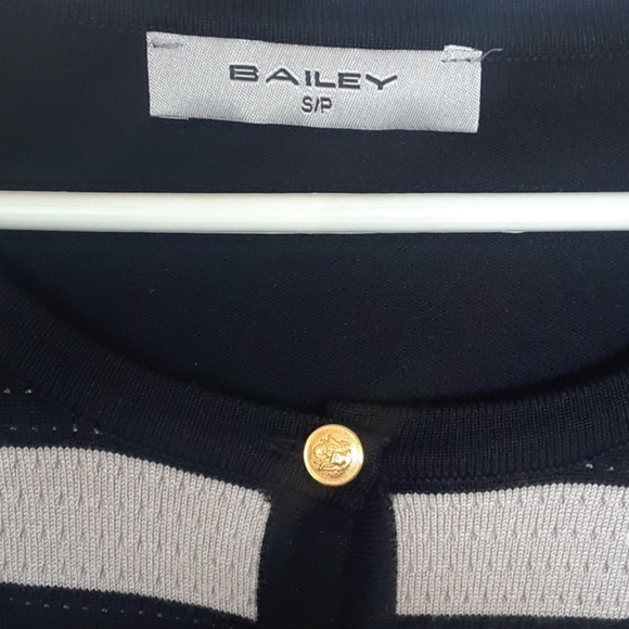 Womens striped button front cardigan - Picture 2 of 3